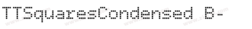 TTSquaresCondensed B字体转换